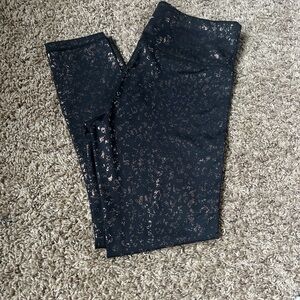 ZYIA Black and Gold Leggings